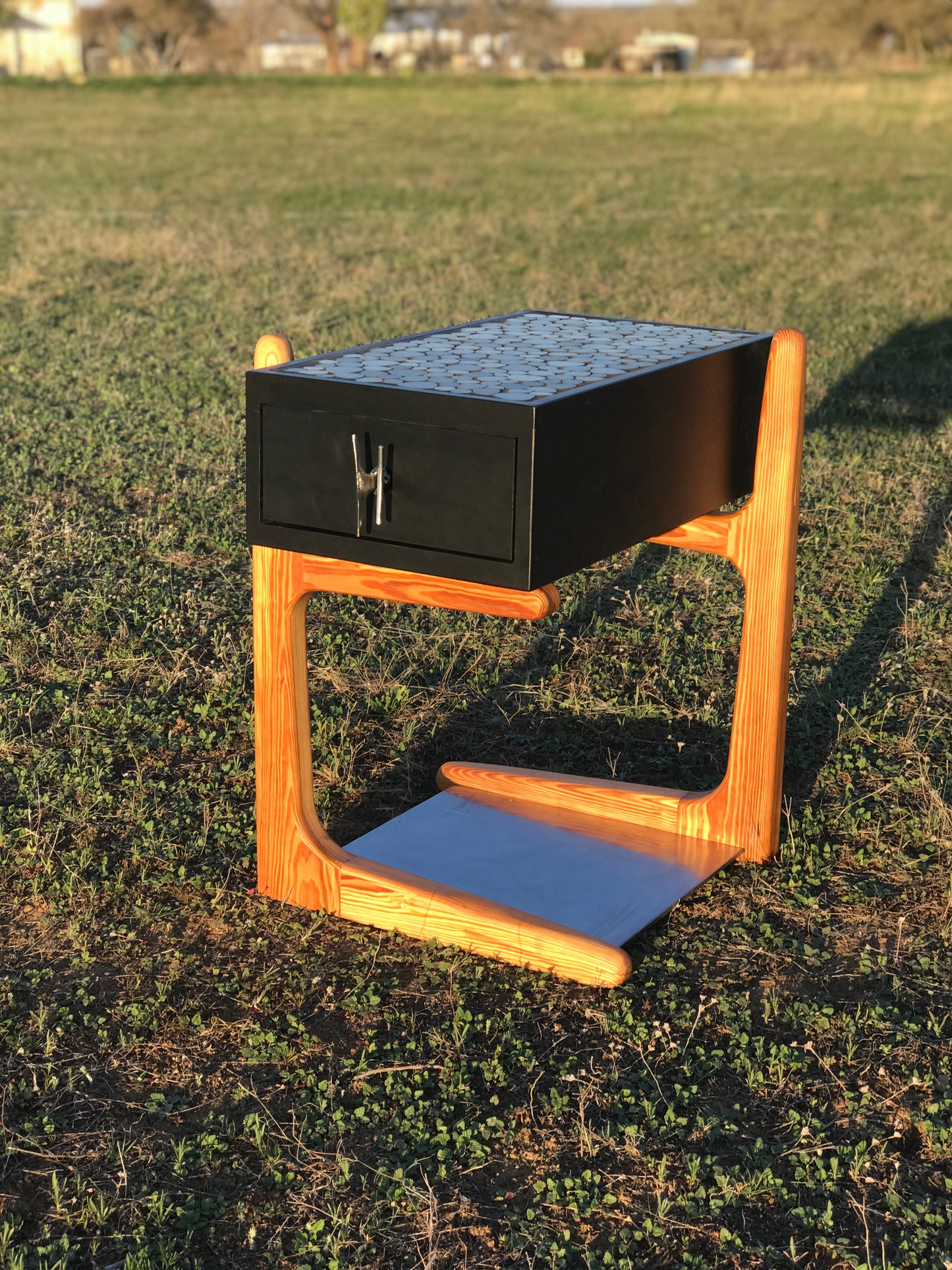 Wood & Granite end table