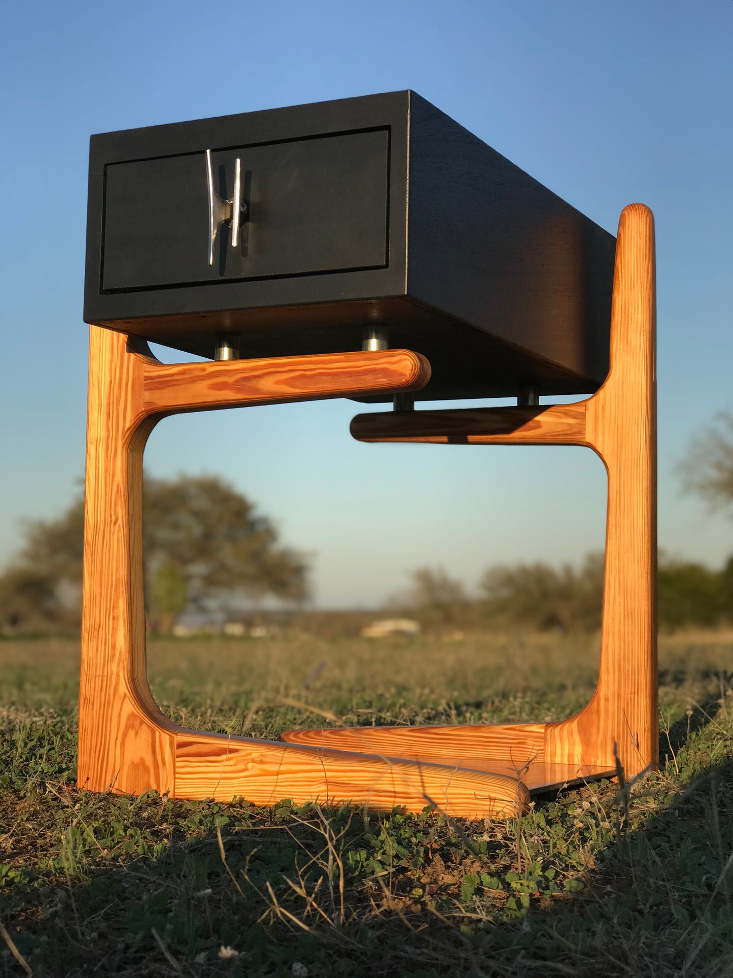 Wood & Granite end table